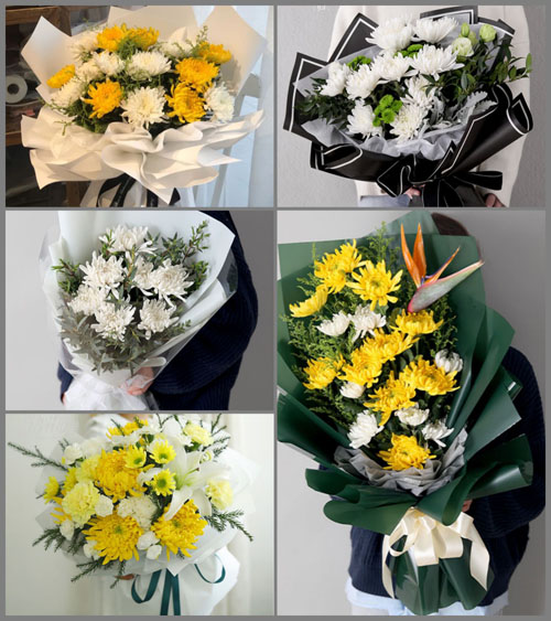 河南南阳镇平县雪枫街道徐桥村白事花束代送